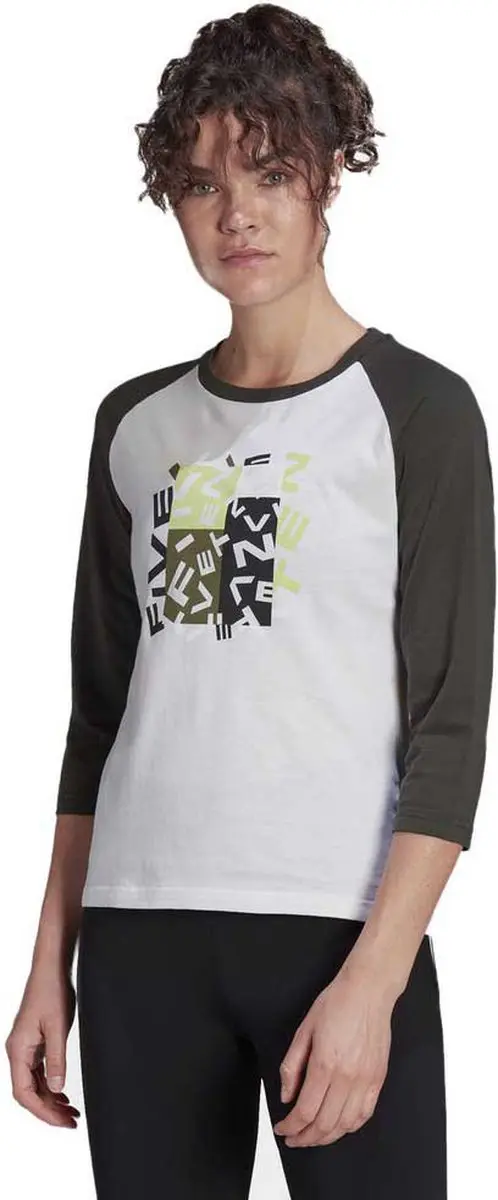 adidas Five Ten Graphic Dames T-shirt - Wit XS - afbeelding 2 van 6