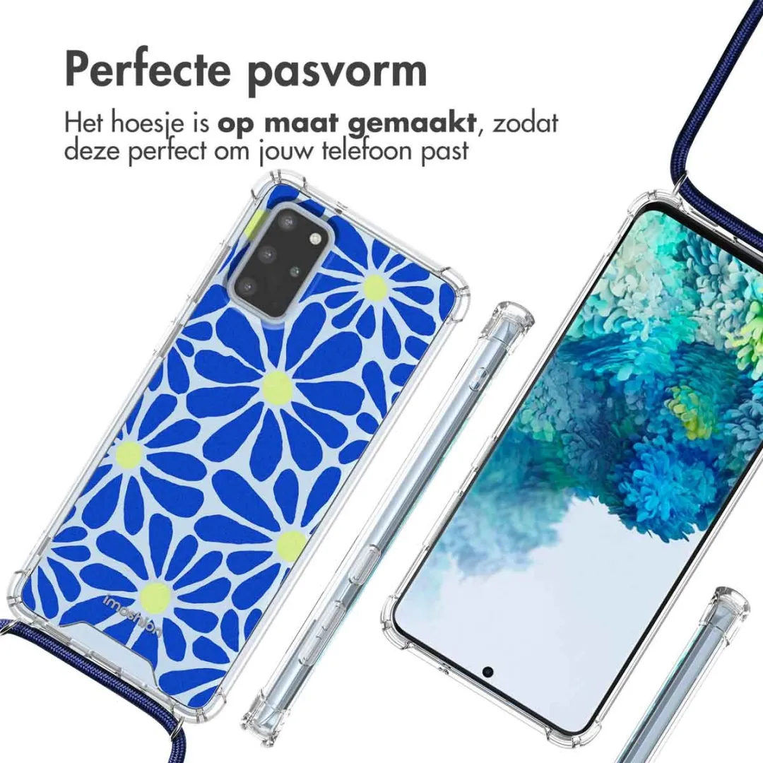 Imoshion Hoesje Samsung Galaxy S20 Plus - Cobalt Blue Flowers Connect