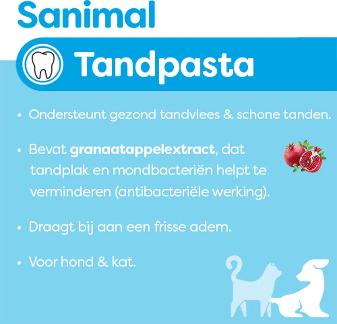 Sanimal Tandpasta voor Honden en Katten - 70g - afbeelding 2 van 3