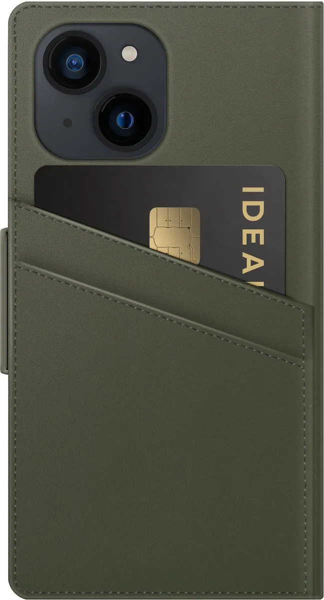 iDeal of Sweden Atelier Wallet iPhone 13 Mini - Intense Khaki - afbeelding 6 van 6