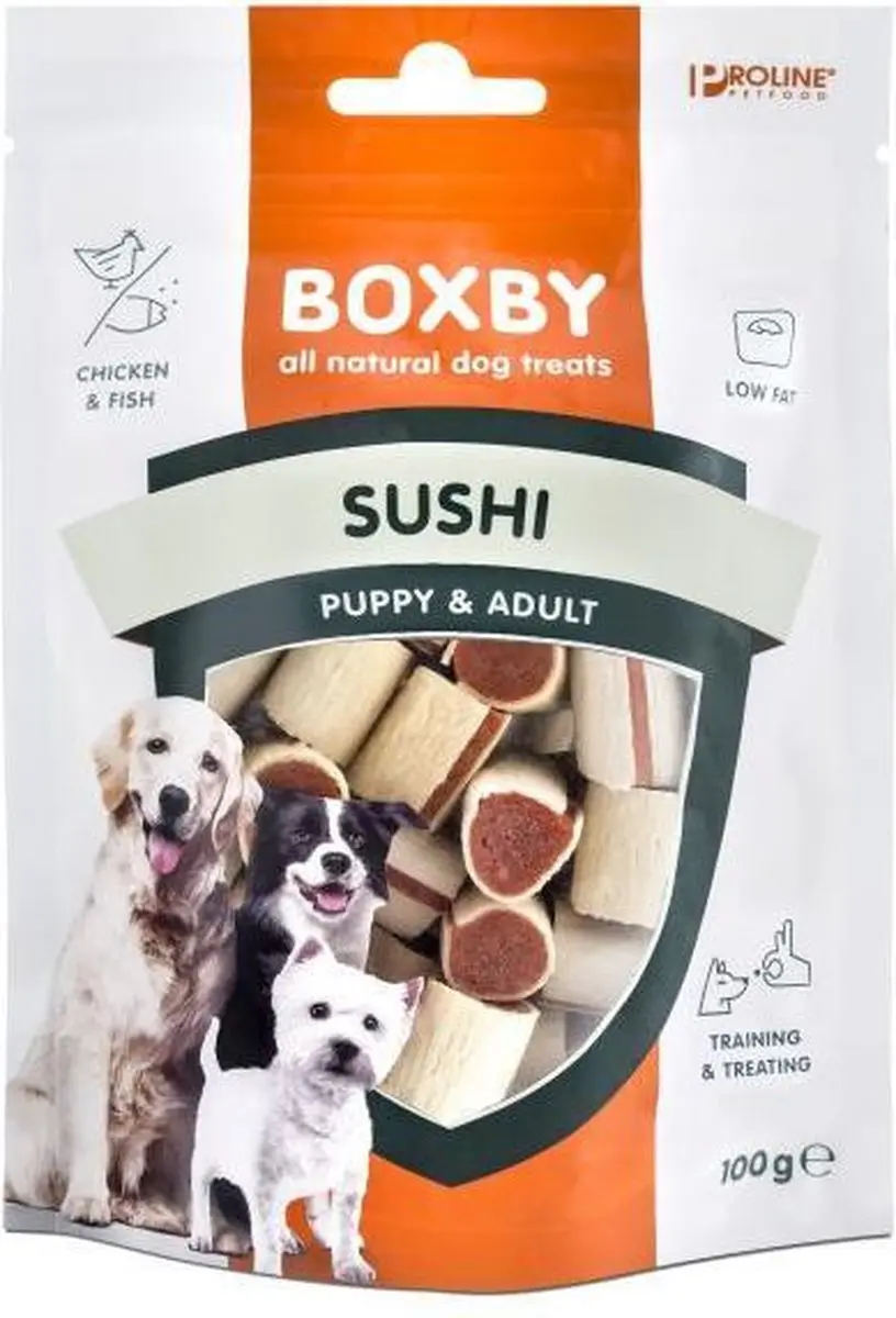 Proline Boxby Original Sushi Hondensnacks - 2x100g - afbeelding 6 van 6