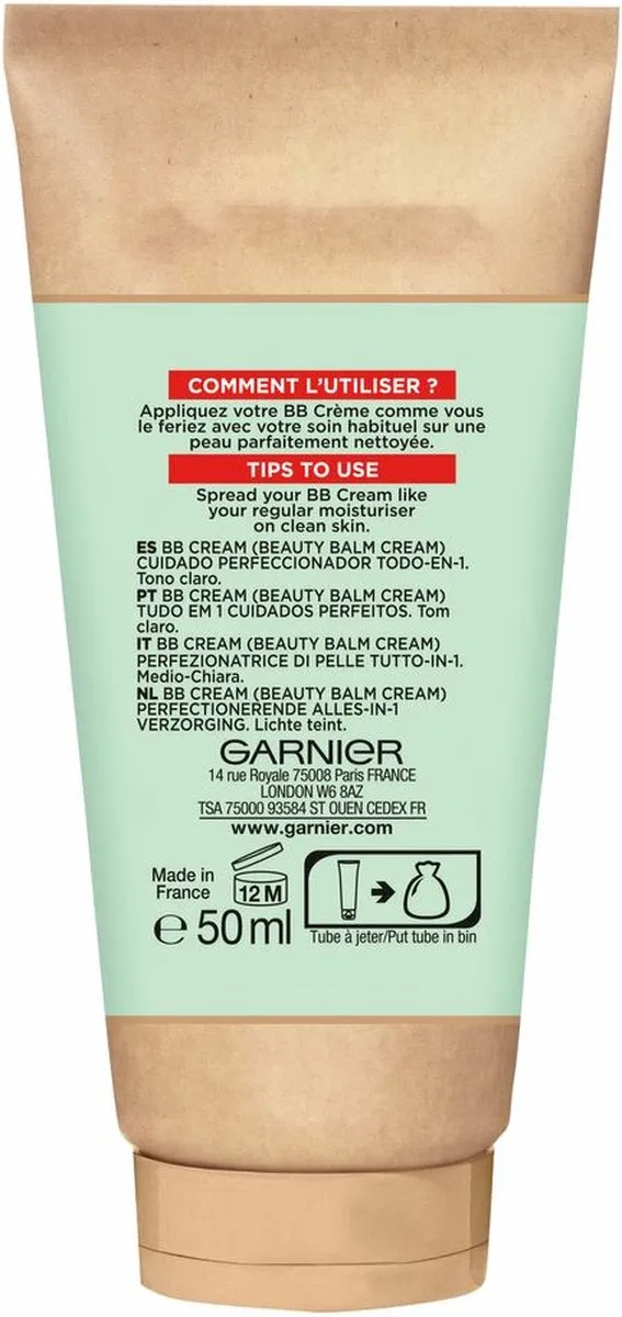 Garnier SkinActive BB Cream Light Anti-Aging 6x50ml