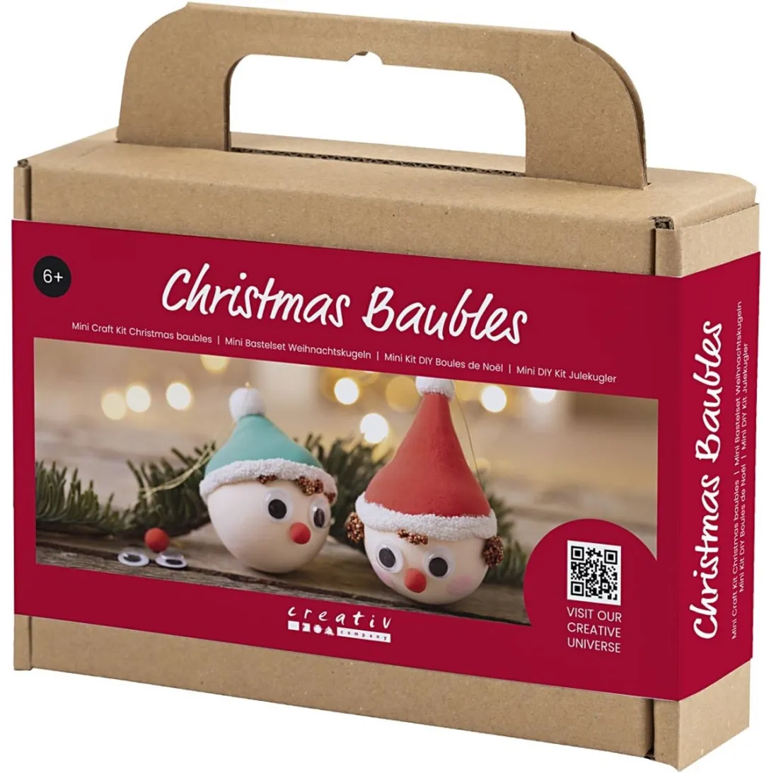 Creativ Company Mini Hobbyset Kerstballen Kabouters - Multicolor