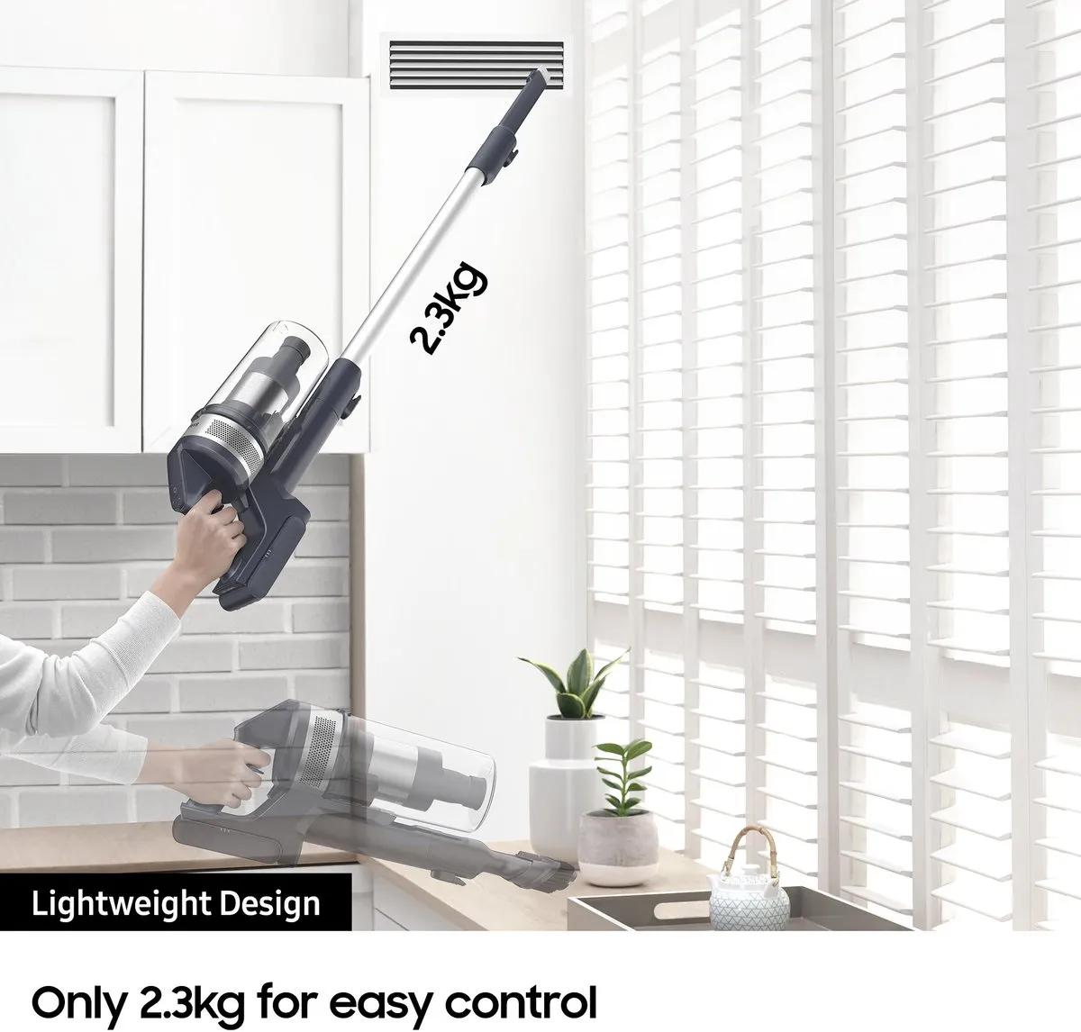 Samsung VS15A60AGR5 Stofzuiger Droog 150W - Zilver