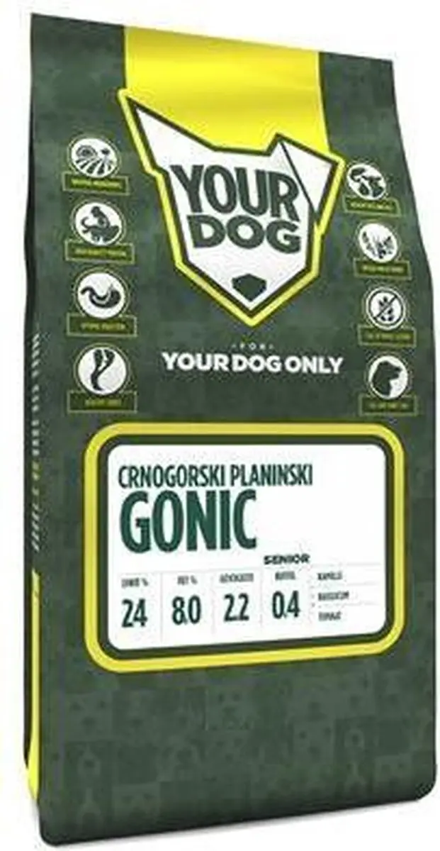 Yourdog Crnogorski Planinski Gonic Senior Hondenbrokken - 12 kg - afbeelding 2 van 2
