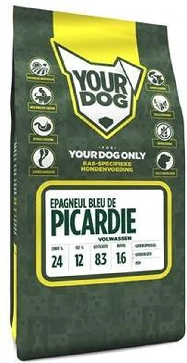 Yourdog Épagneul Bleu de Picardie Volwassen Hondenbrokken 12kg - afbeelding 2 van 3