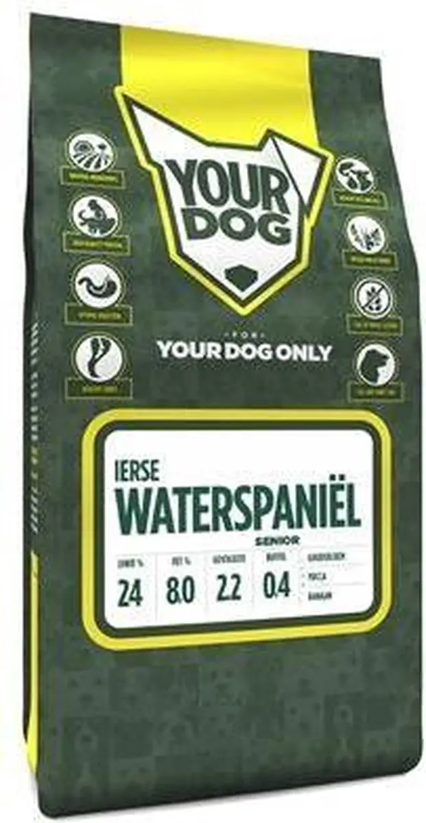 Yourdog Ierse Waterspaniël Senior Hondenbrokken - 12 kg - afbeelding 2 van 3