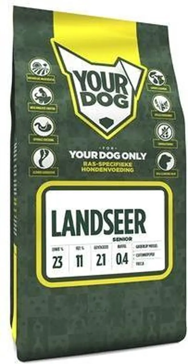 Yourdog Landseer Senior Hondenbrokken - 12kg - afbeelding 2 van 3