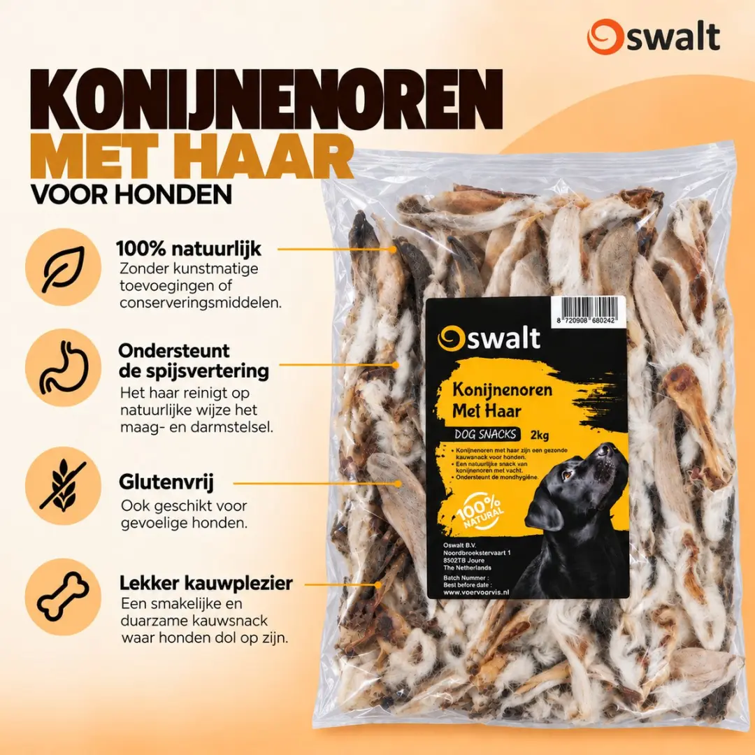 Oswalt Konijnen Oren Met Haar