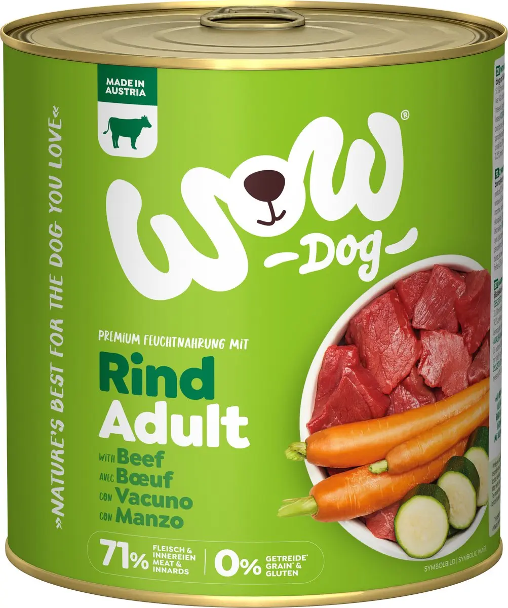 WOW Adult Rundvlees Hondenvoer nat