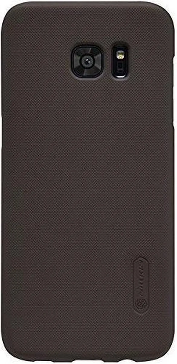 Nillkin Super Frosted Shield Backcover Samsung Galaxy S7 Edge - Donkerbruin - afbeelding 5 van 6