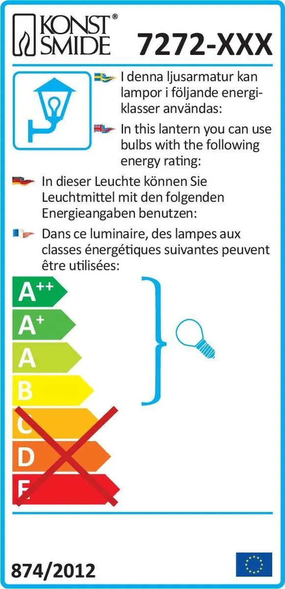 Konstsmide 7272-302 Buitenverlichting - Grijs - 1x60W