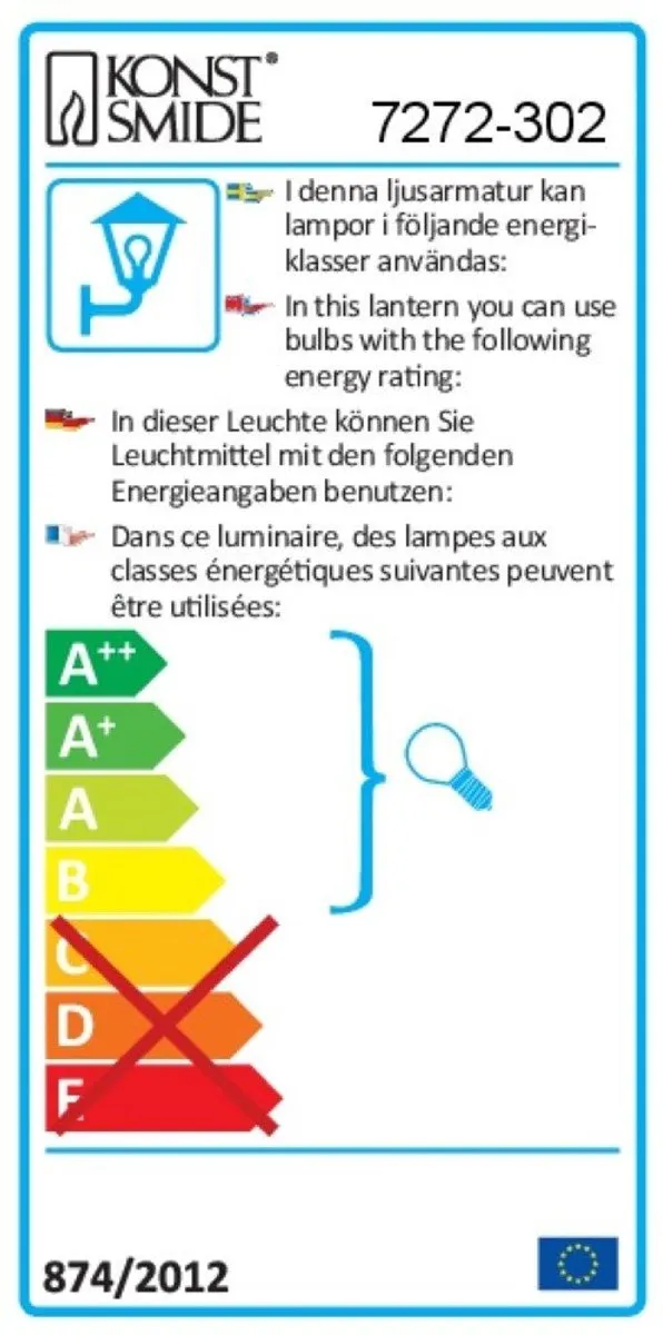 Konstsmide 7272-302 Buitenverlichting - Grijs - 1x60W