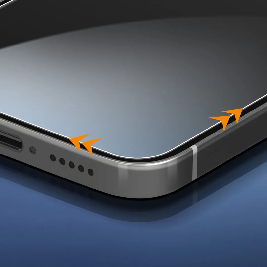 PanzerGlass Classic Fit iPhone 13 Glazen Screenprotector - Case Friendly