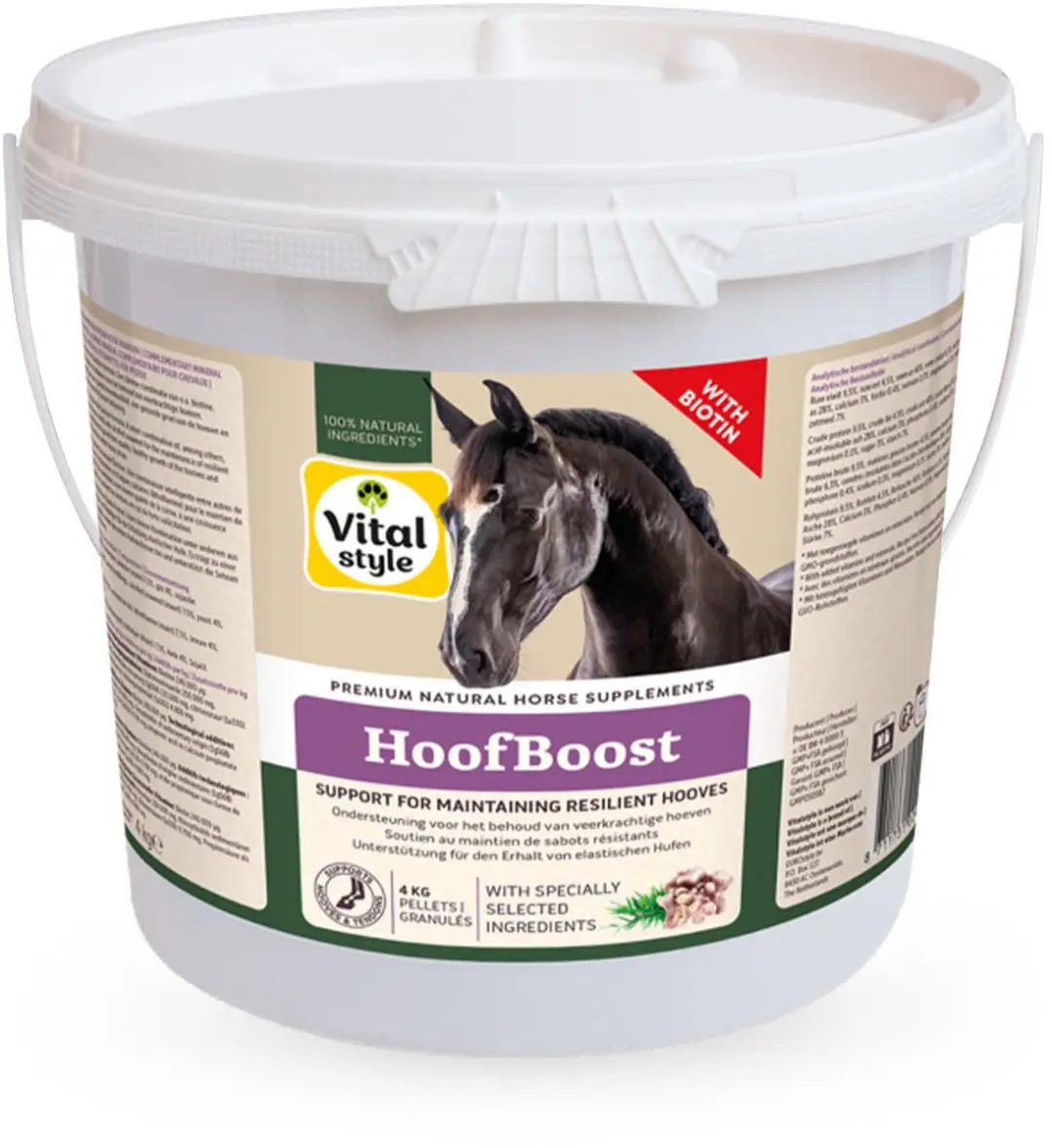 VITALstyle Hoef & Pees Paardensupplement - 4 kg - afbeelding 5 van 6