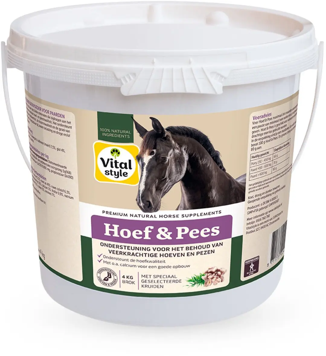 VITALstyle Hoef & Pees Paardensupplement