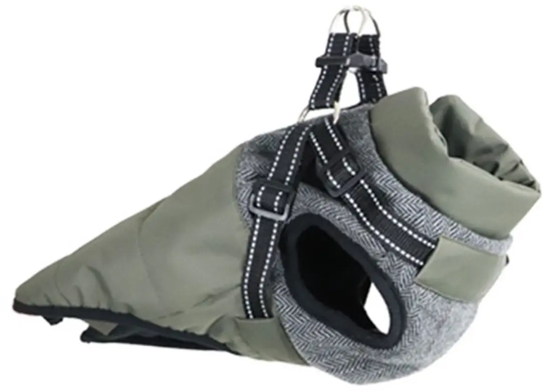 Boony Alpine Army Hondenjas met Tuig