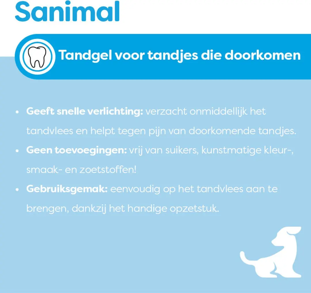 Sanimal Tandgel 50g - afbeelding 3 van 3