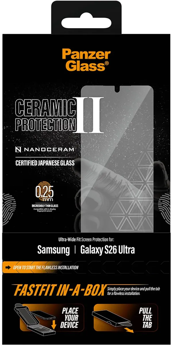 PanzerGlass PG51433 Screenprotector Samsung Galaxy S26 Ultra - Keramisch - afbeelding 6 van 6