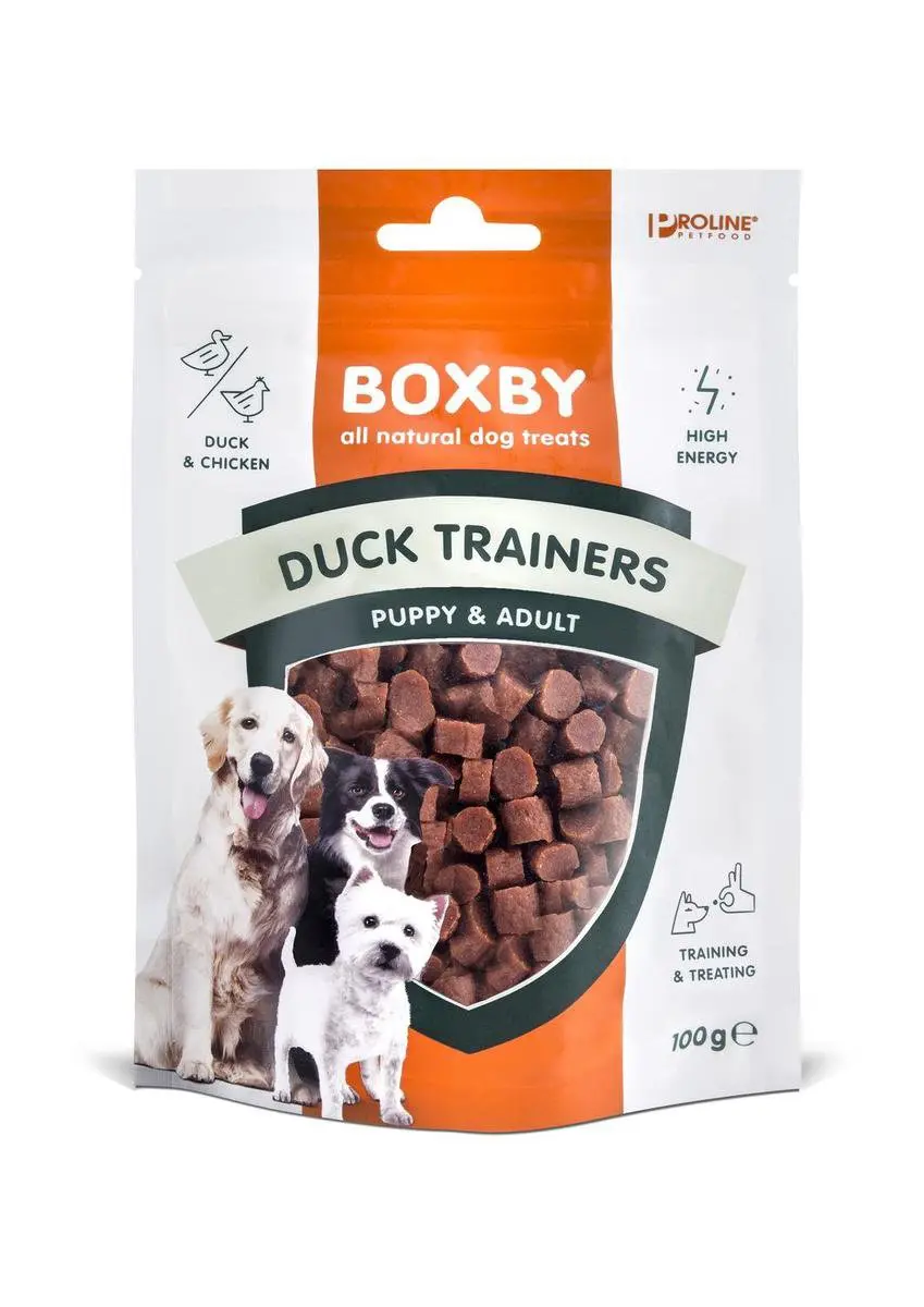 Proline Boxby Duck Trainers Hondensnacks - Eend - 100g - afbeelding 4 van 6