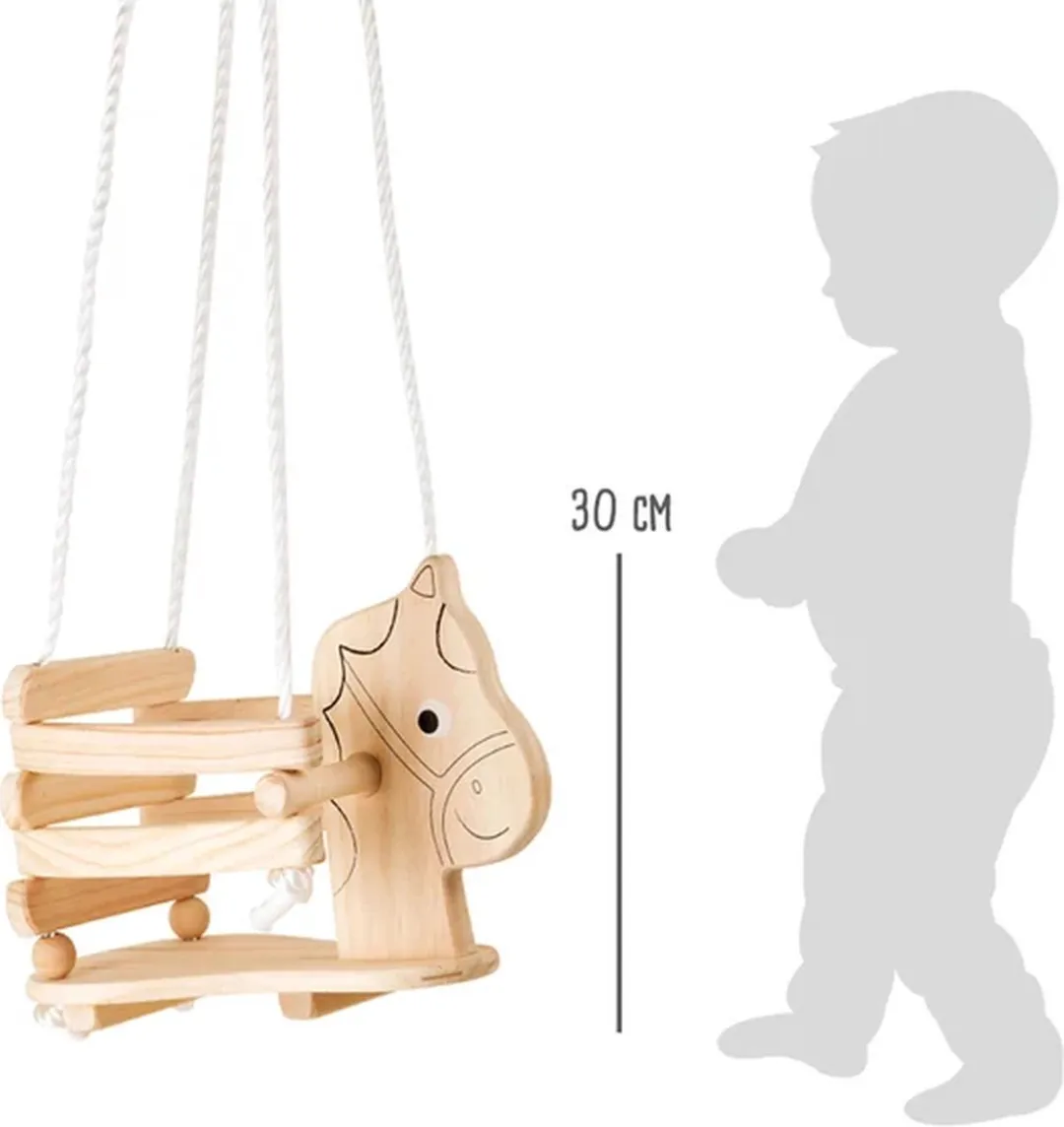 Small Foot Houten Paardenschommel 145cm - Blank