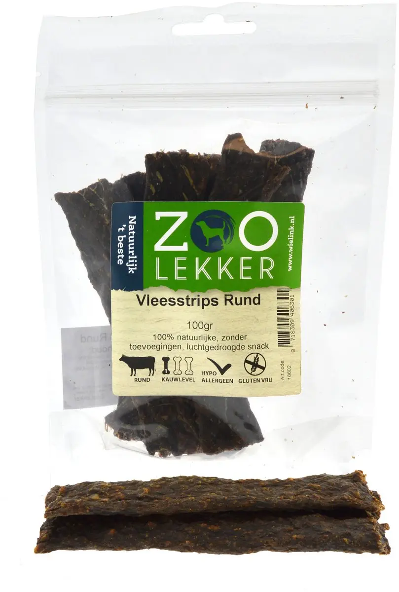 Zoolekker Vleesstrips- hondensnack