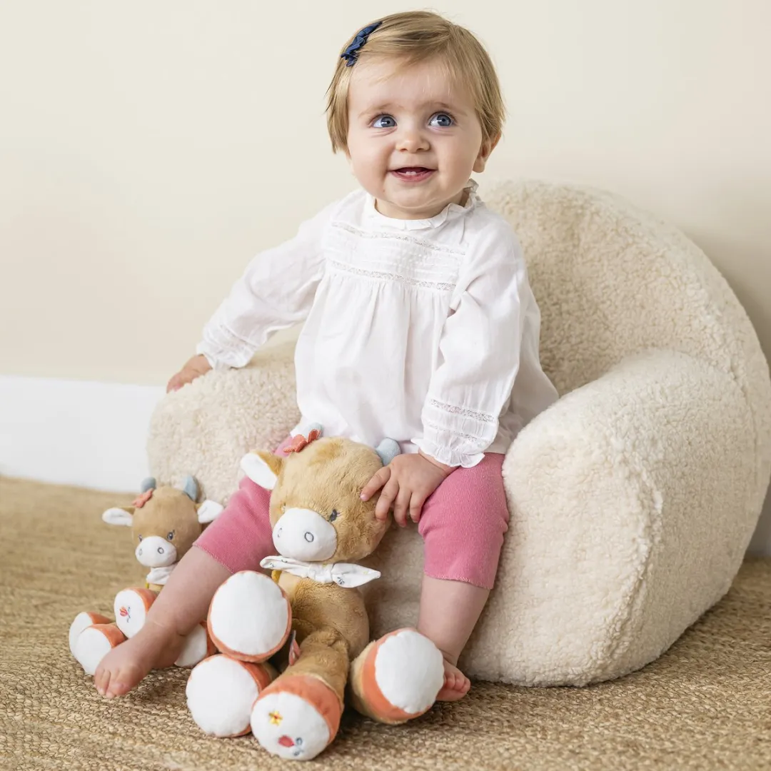 Nattou Koe Mila Knuffel 30cm - Donker Warm Beige