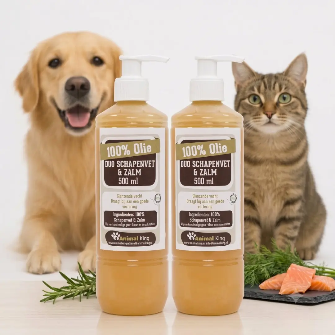 Schapenvet en Zalmolie voor Hond en Kat