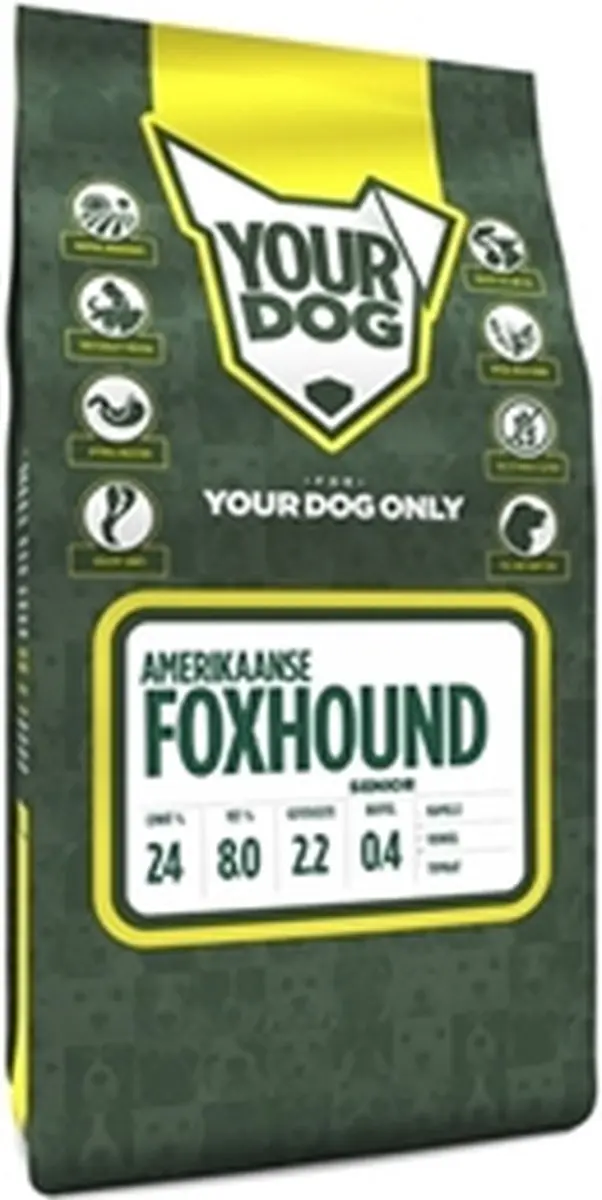 Yourdog Amerikaanse Foxhound Senior Hondenbrokken 12kg - afbeelding 3 van 3