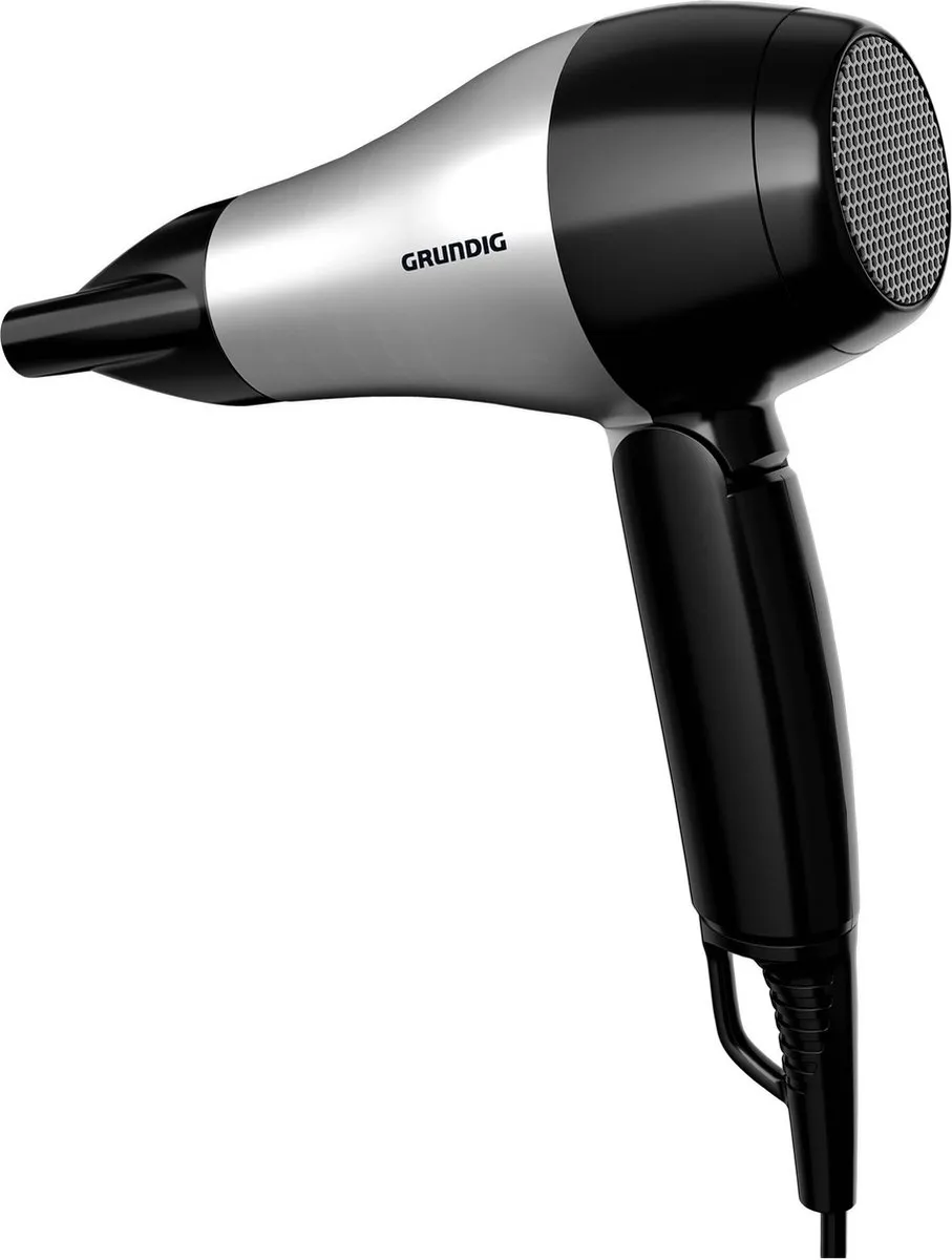 Grundig HD 2200 Haardroger 1200W - Zwart/Zilver