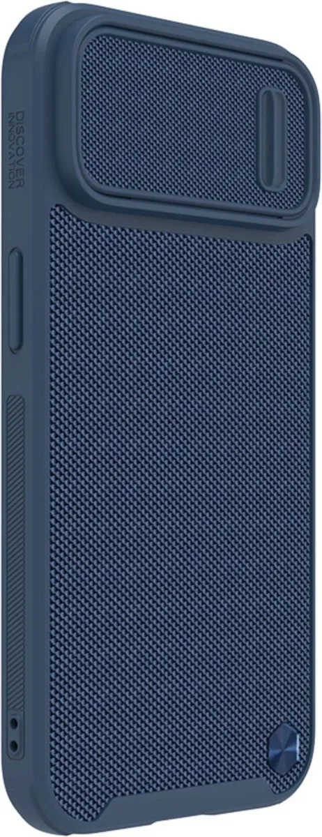 Nillkin Textured S Case iPhone 14 Plus - Blauw - 1 Pasje - afbeelding 3 van 6