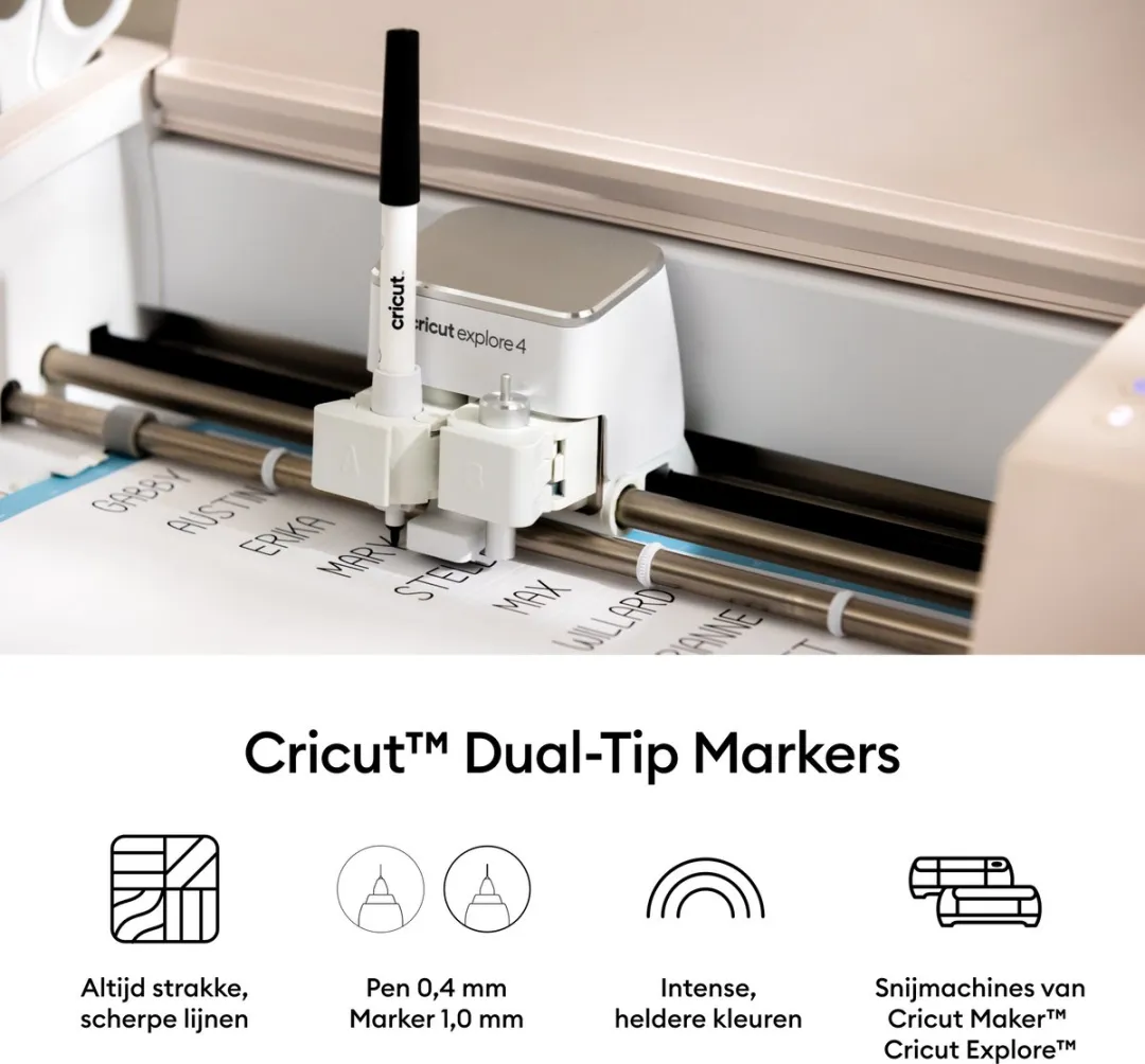 Cricut Dual-Tip Markers Ultimate - 20 Stuks