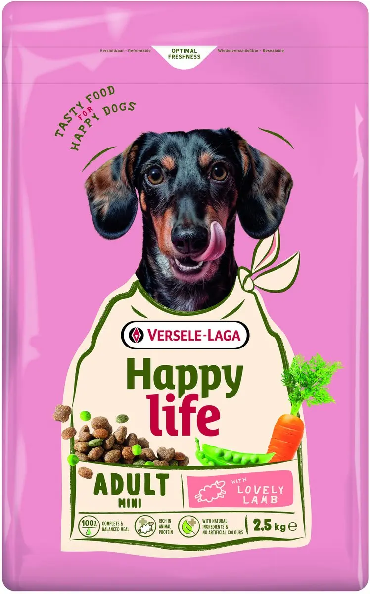 Happy Life Adult Mini Hondenbrokken Lam