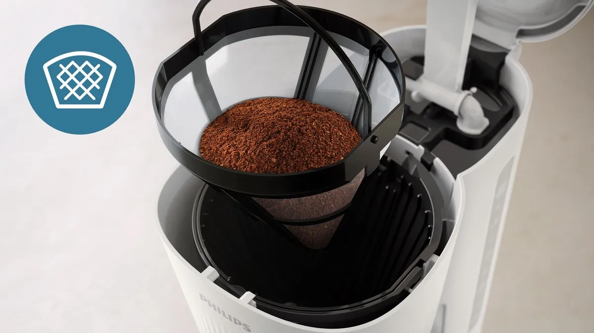 Philips 3000 Series HD7411/00 Filterkoffiezetapparaat - 10 Kopjes - Wit