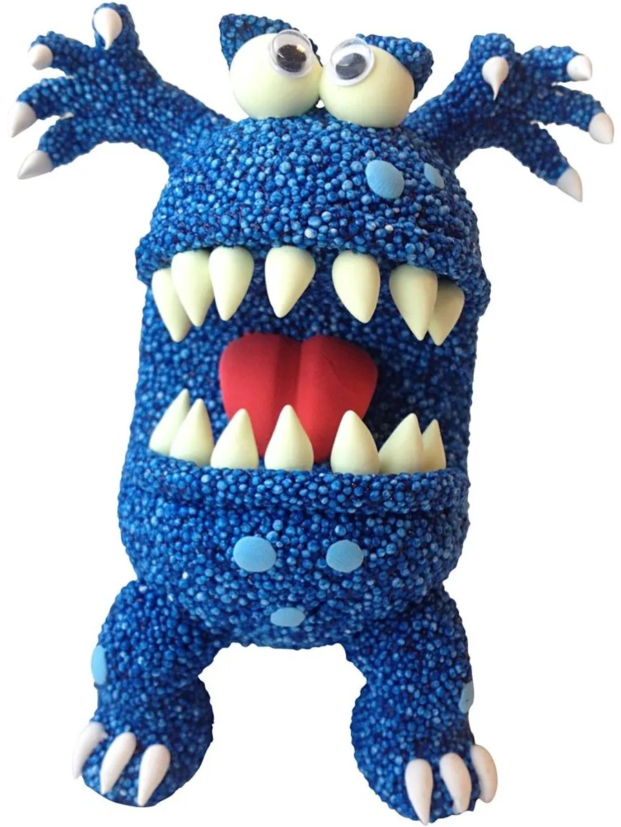 Foam & Silk Clay Funny Friends - Boetseren - Monster -Blauw - 1 stuk