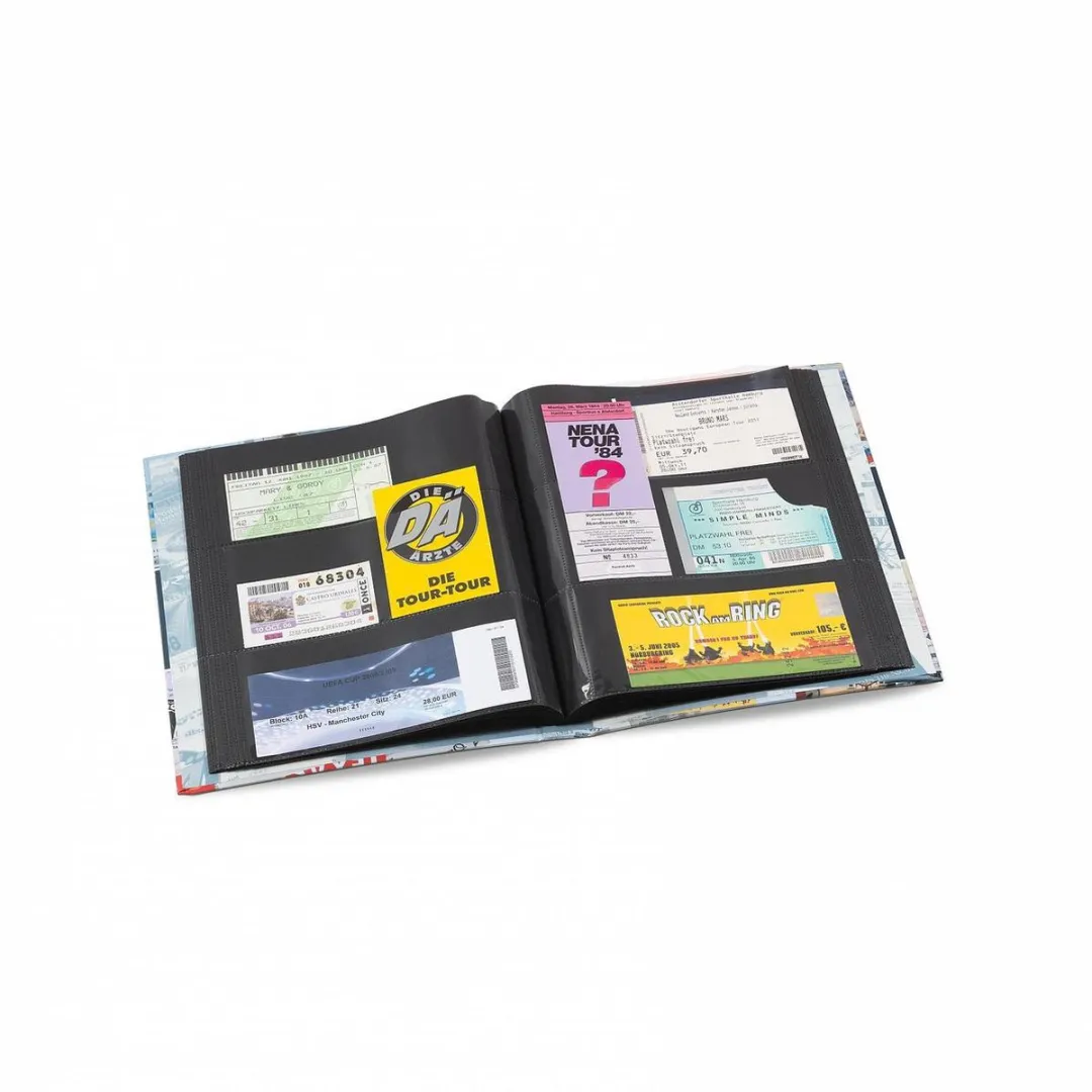 Leuchtturm Album voor 148 Toegangskaarten - 148 vakken - Multicolor