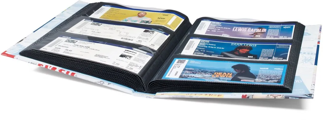 Leuchtturm Album voor 148 Toegangskaarten - 148 vakken - Multicolor