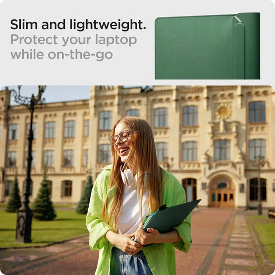 Spigen Valentinus MacBook Sleeve 14" - Groen