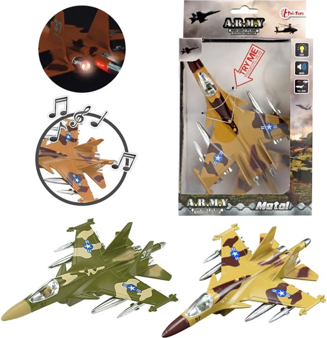 Toi-Toys Pull Back Straaljager 26112