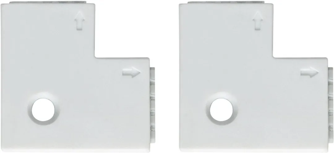 Paulmann MaxLED Edge-connector 90° Wit - 8 Stuks