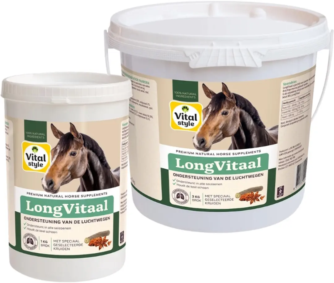 VITALstyle Longvitaal Paarden Supplement - 1 kg - afbeelding 6 van 6