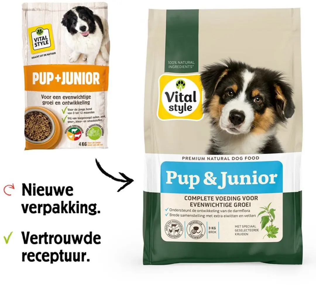 VITALstyle Pup & Junior Hondenvoer - 10 kg - afbeelding 4 van 4