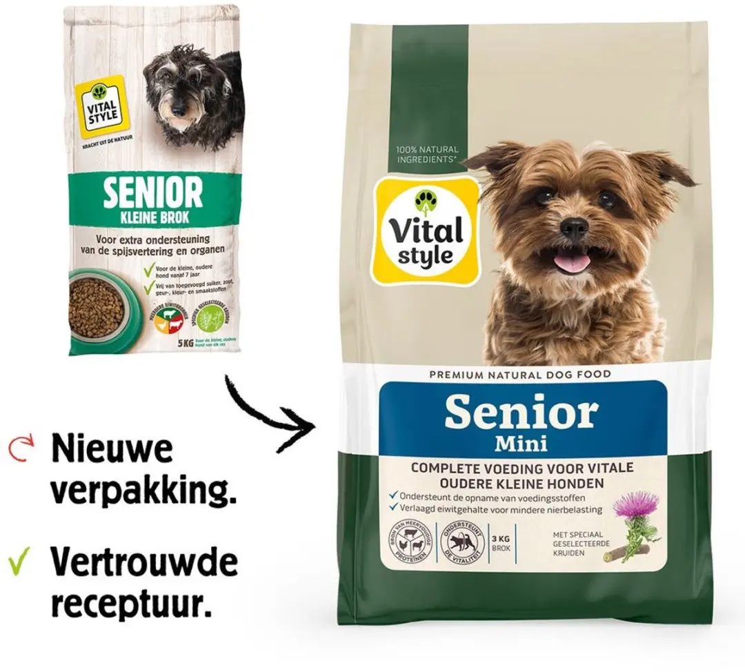 VITALstyle Senior Mini Hondenvoer - 3 kg - afbeelding 5 van 5