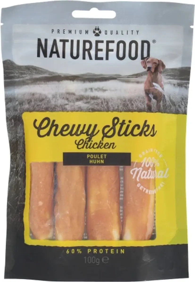 Rosewood Naturefood Chewy Sticks Kip - 100 gram - afbeelding 3 van 3