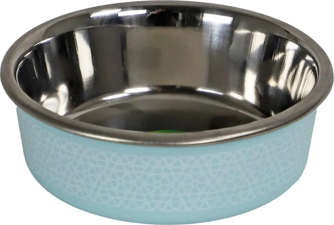 Boon Eetbak RVS sneeuwpatroon 11cm/290ml Turquoise