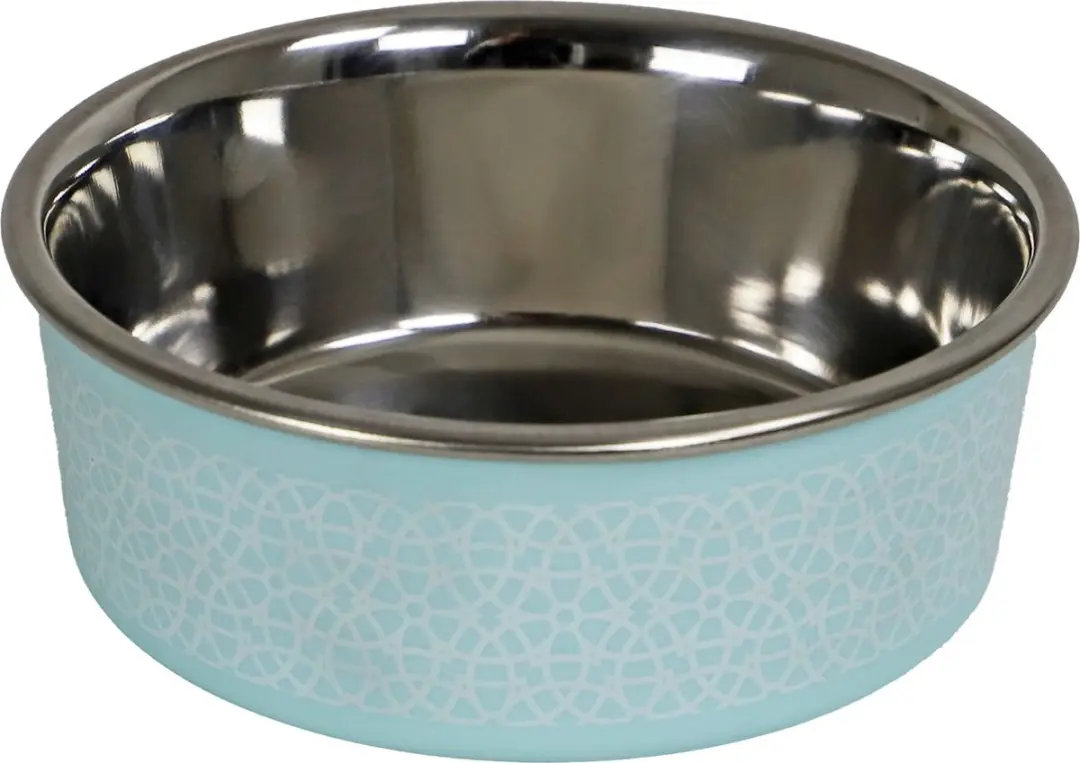 Boon Eetbak RVS Sneeuwpatroon 13cm/540ml Turquoise