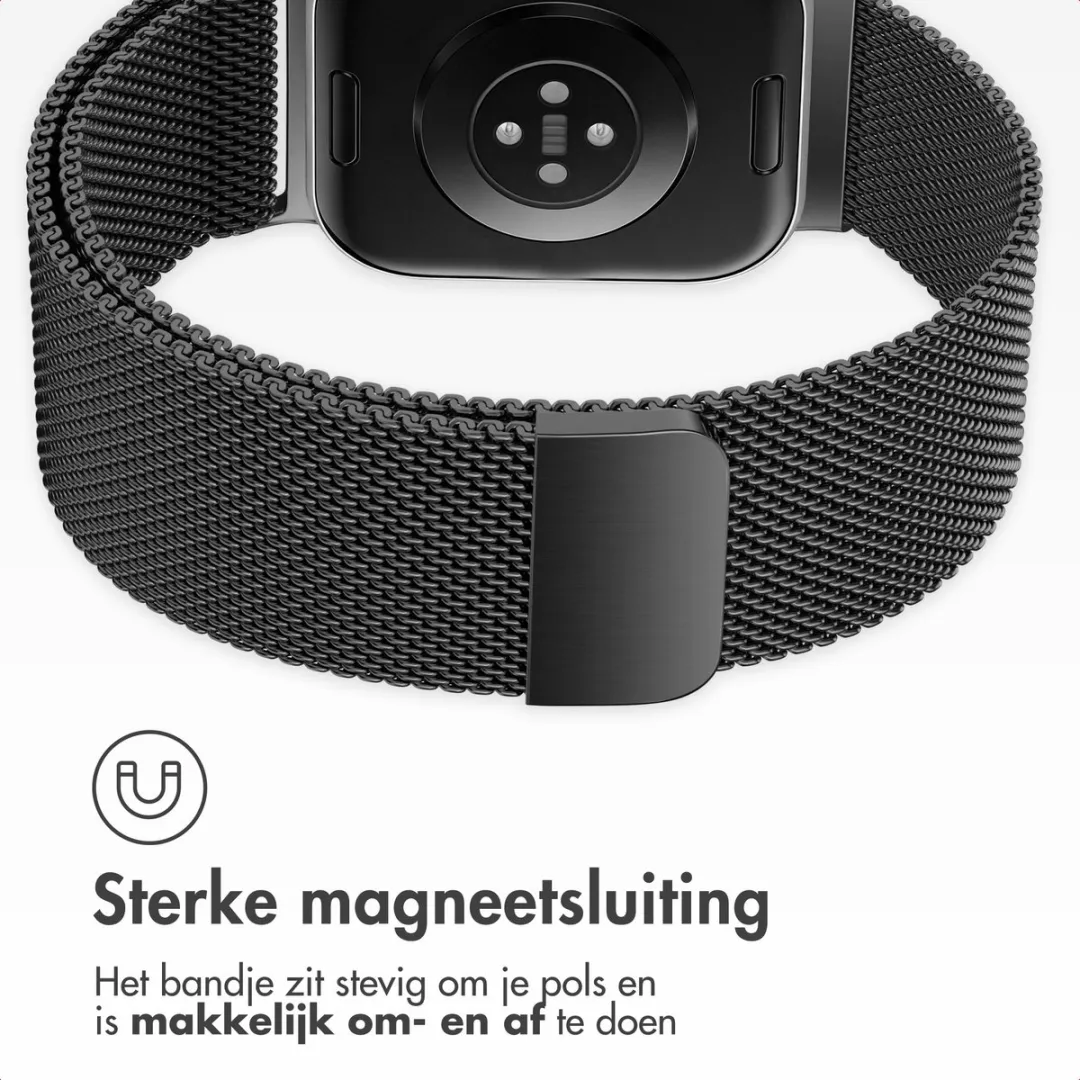 Imoshion Milanees Magnetisch Bandje Xiaomi Smartwatch - Zwart