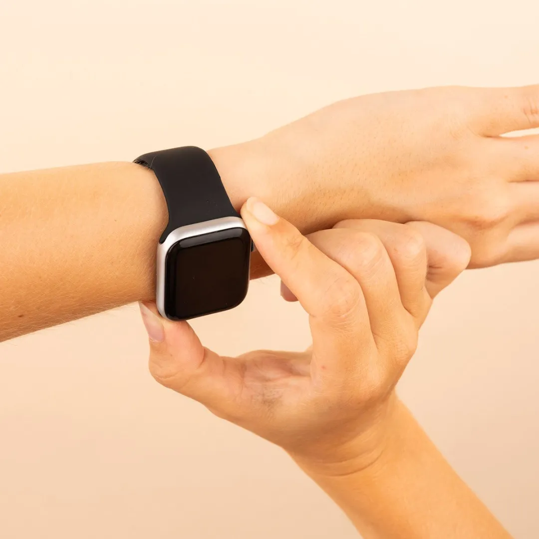 Imoshion Siliconen Bandje Apple Watch 38-42mm - Zwart