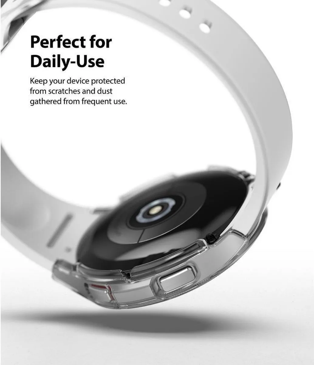 Ringke Slim Hoesje Samsung Galaxy Watch 4 Classic 46mm - 2 Stuks - Transparant Zilver