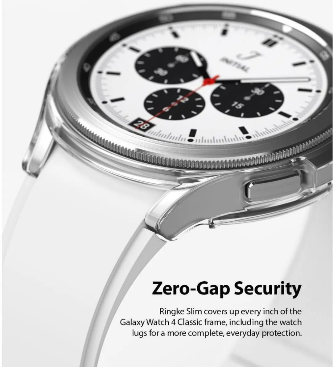 Ringke Slim Hoesje Samsung Galaxy Watch 4 Classic 46mm - 2 Stuks - Transparant Zilver